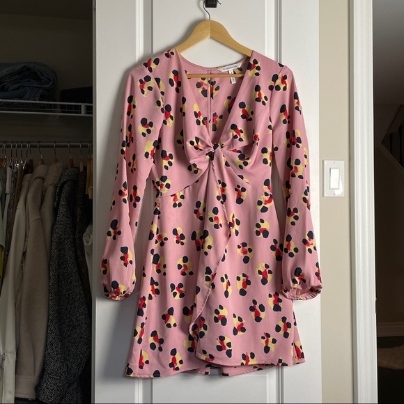 Pink 60s Inspired Mini Dress - Picture 1 of 3